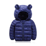 Cute Kids Winter Warm Hoodie Coat Outerwear Baby & Toddler The Trending Baby Navy 3T 