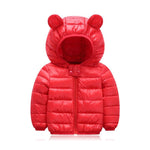 Cute Kids Winter Warm Hoodie Coat Outerwear Baby & Toddler The Trending Baby Red 3T 